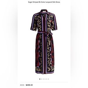 Diane Von Furstenberg Sogol Shirt Midi Dress - Medium